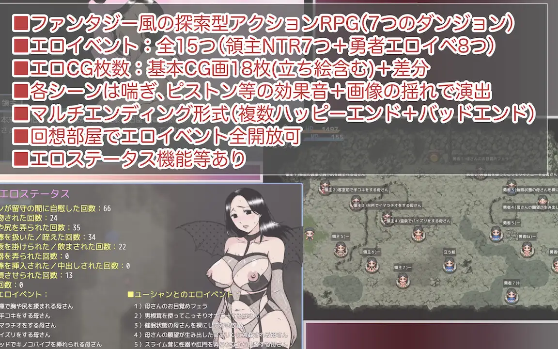 RPG/AI汉化/NTR丨勇者だって母さんとしたい! 〜大好きな母さんが借金のカタに領主に寝取られる宿【20240402】 游戏截图 3