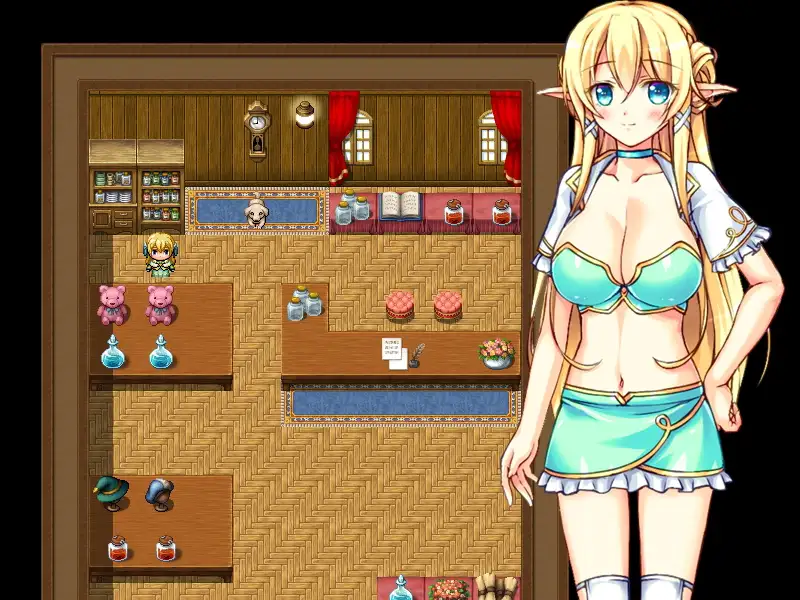 金髪巨乳エルフ、リーシャのどすけべ性活 V2【PC0818】 游戏截图 4