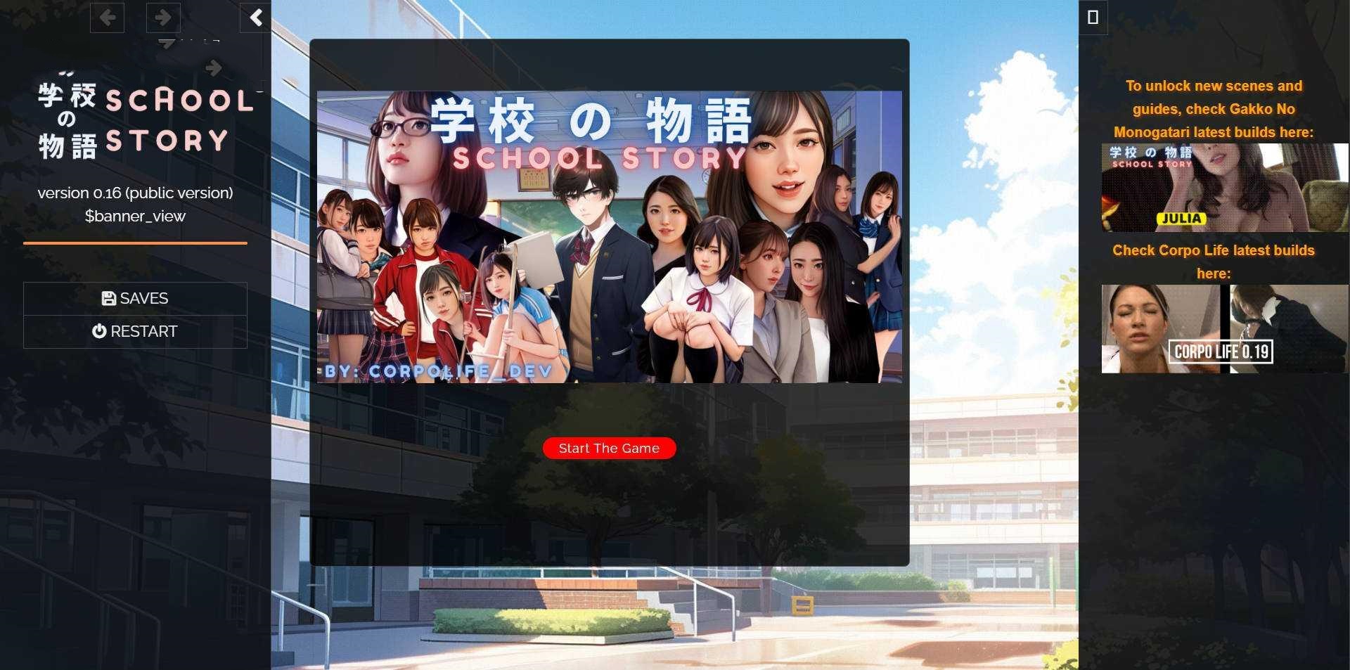 SLG/真人/HTML丨 学校の物语 Gakko No Monogatari V0.16 浏览器汉化 【20250210】 游戏截图 6