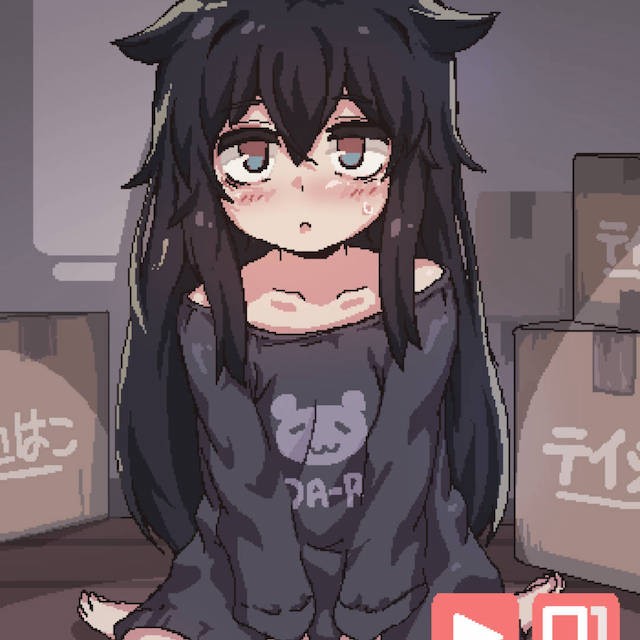 在阴暗的房间中和独孤的女孩子的物语