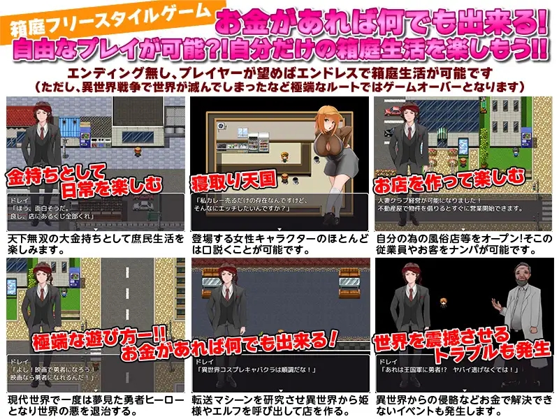 日系RPGAIGPT汉化丨奴隷商人、現代世界に転送す 奴隶贩子转移到现代世界1.0 XY版【20240312】 游戏截图 2