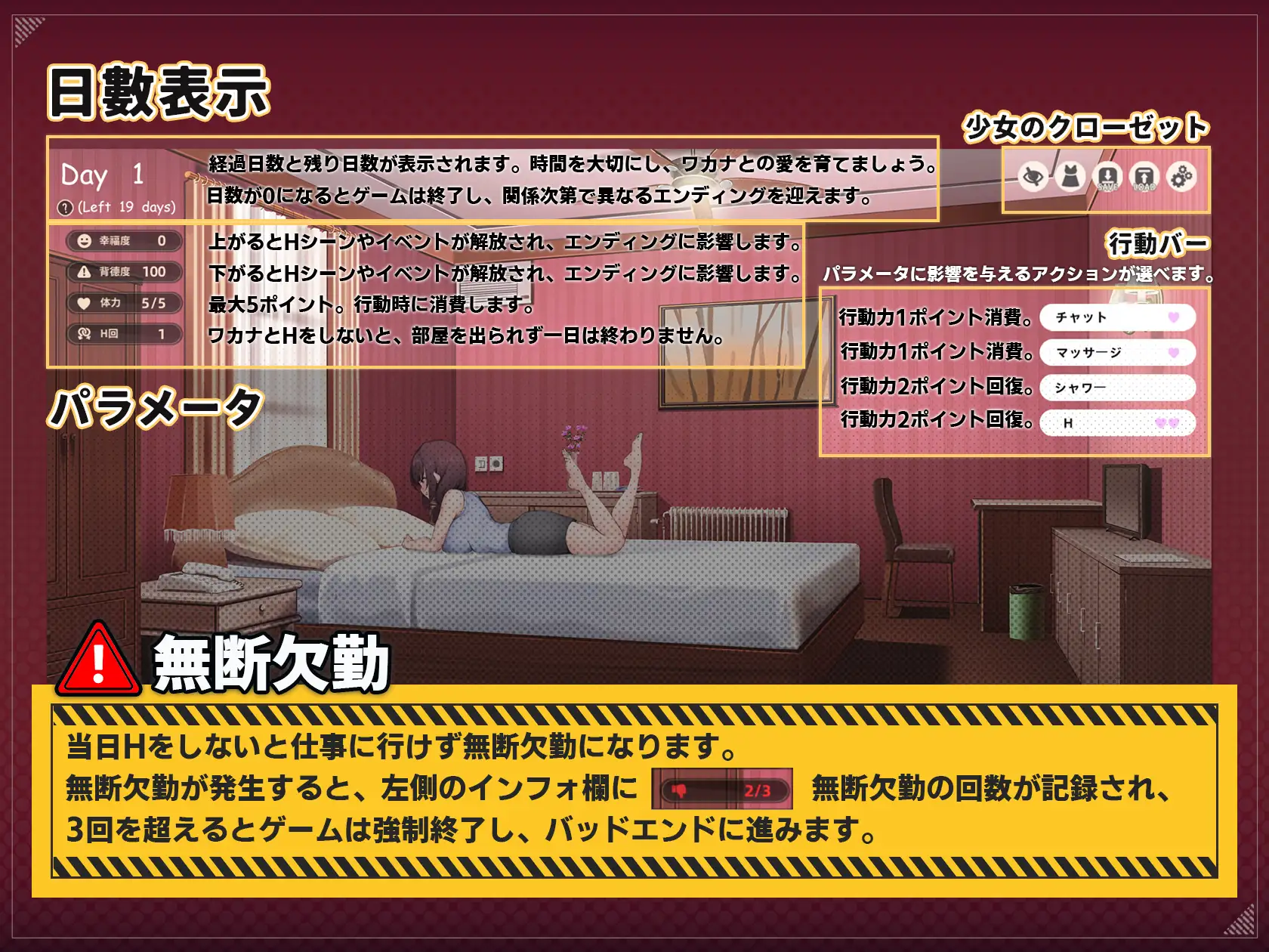 亚洲风SLG/动态/新作丨 神的恶作剧房间～人妻前辈和禁忌SEX～ DL官方中文版 【20250216】 游戏截图 3