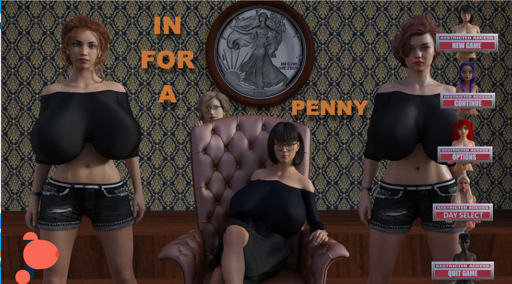 欧美SLG巨乳 | 为了一分钱 一分钱一分货 In for a Penny v0.39【20230513】 游戏截图 7
