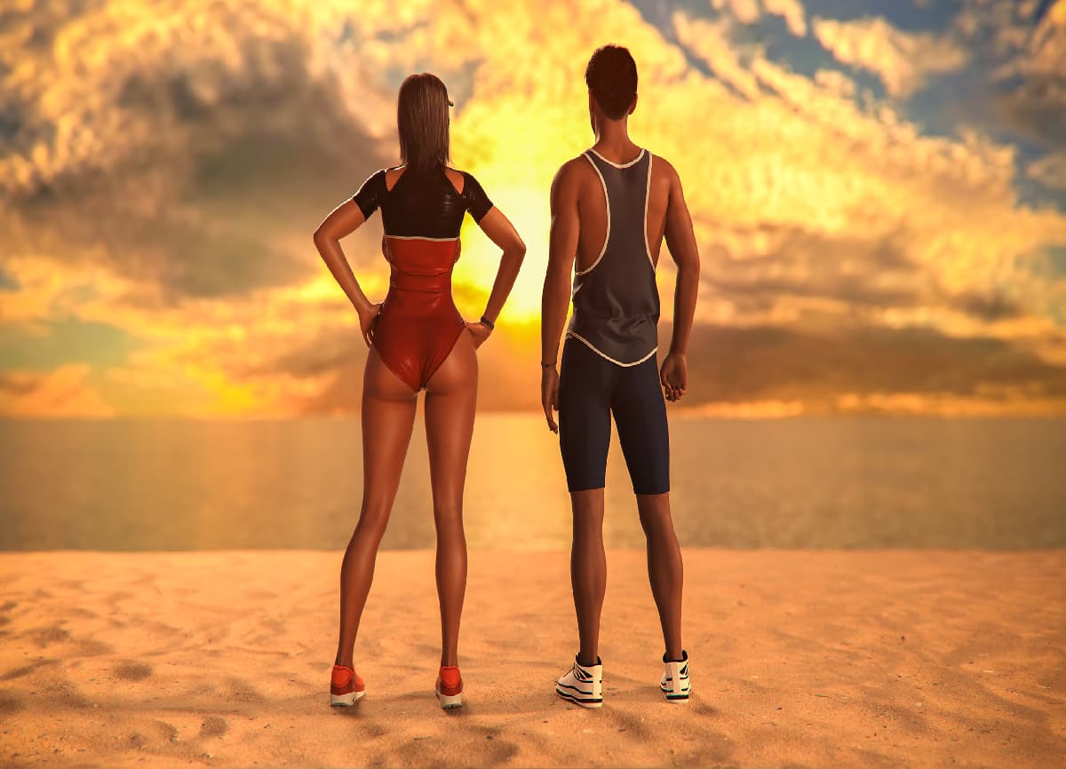 欧美SLG/动态/GPT4o汉化丨多米诺海滩/ Domino Beach EP2fix 【20250210】 游戏截图 1