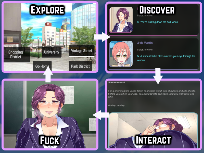 2D欧美HTML动态浏览器翻译中文丨无尽大学 Hentai University  v31【20240216】 游戏截图 3