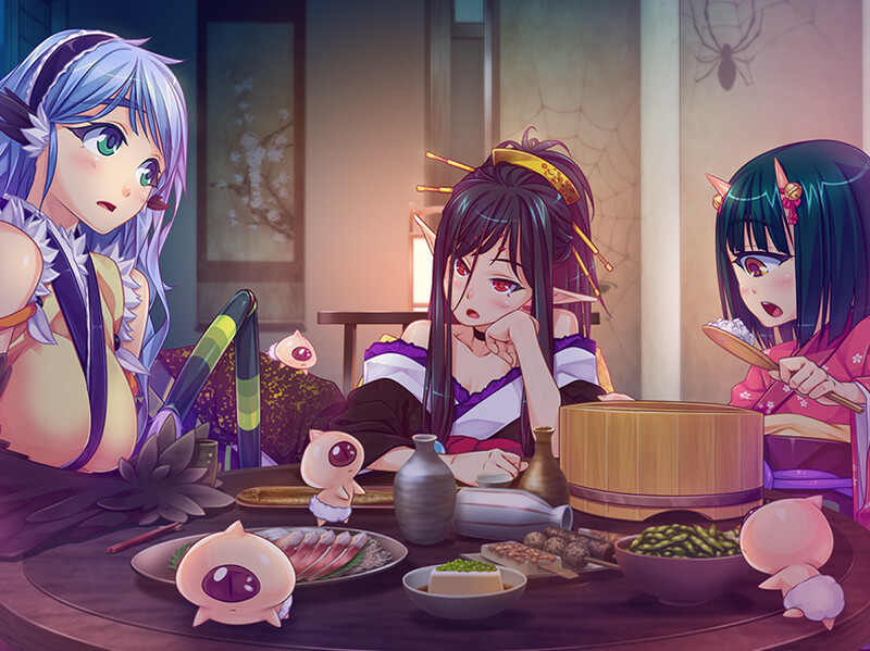 拔作ADV/同居魔物娘/2C丨与魔物娘们的乐园~蜘蛛与鸟与◎~V1.0 AI汉化+全CG【20240820】 游戏截图 1