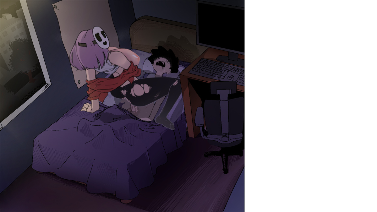 SLG/更新/机翻/动态无码丨AlArm V0.4 夜里躲避继母的强奸与女友手机聊天 【20230913】 游戏截图 5