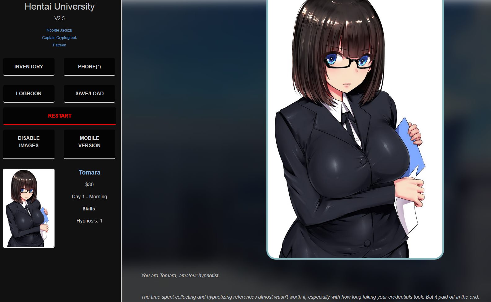 2D欧美HTML动态浏览器翻译中文丨无尽大学 Hentai University  v31【20240216】 游戏截图 1