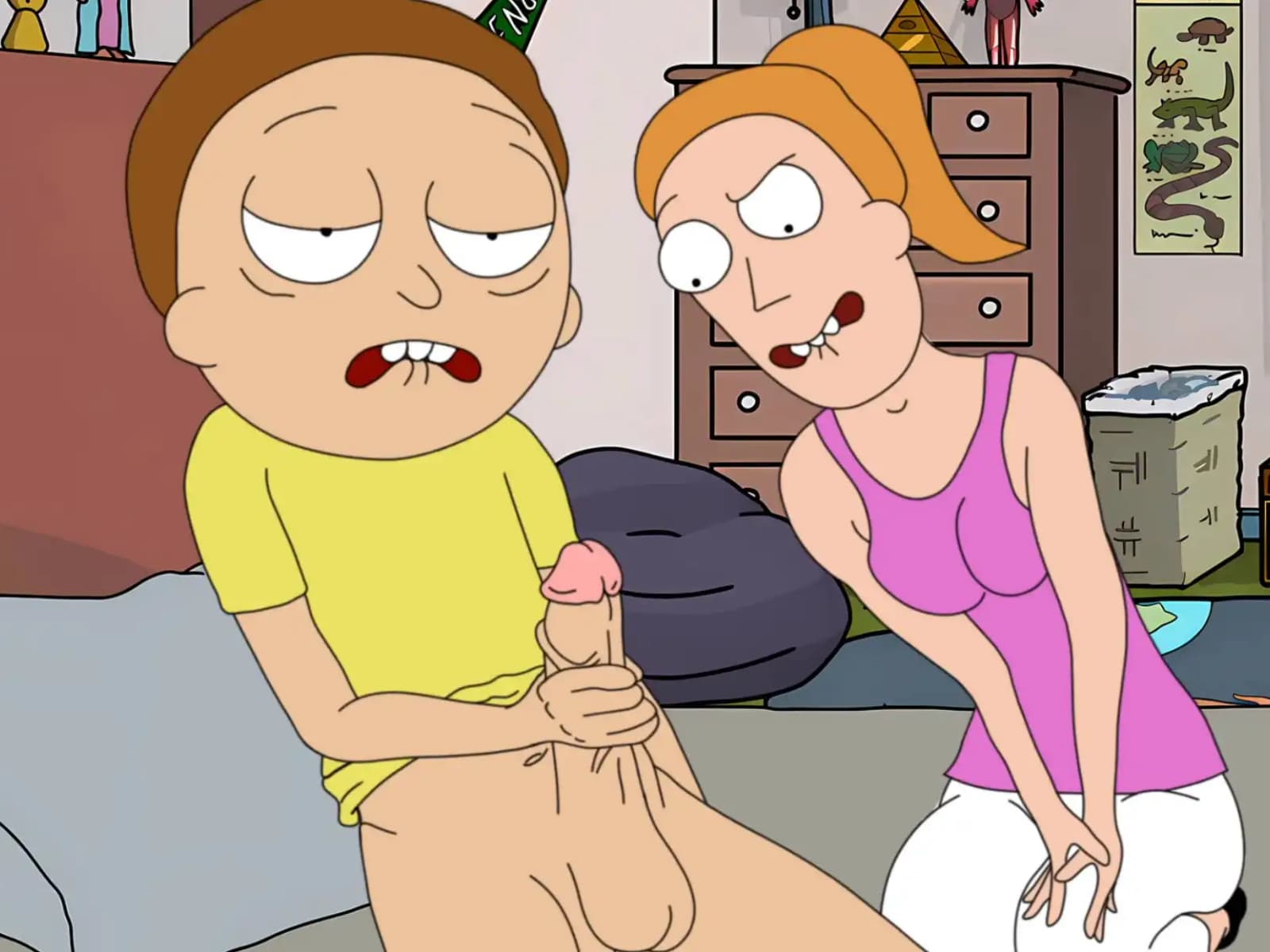 同人SLG/汉化/动态/汉化版丨最难缠的中央有限曲线/Rick And Morty-The Perviest Centrai Finite Curve v3.4【20241209】 游戏截图 3