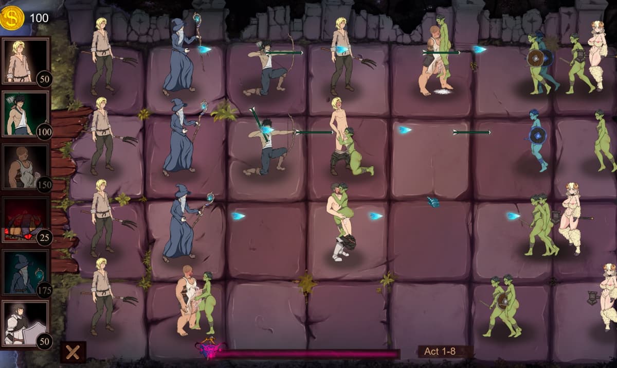 SLG/动态/无码丨Monster girl assault V0.30 H植物大战僵尸 怪物女孩突击 【20241015】 游戏截图 2