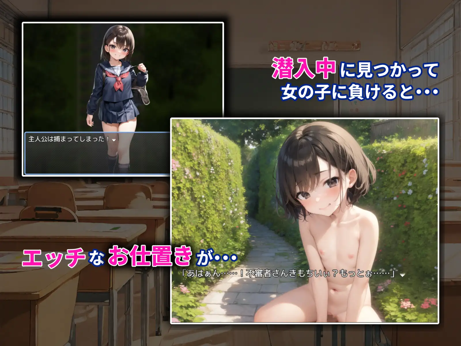 RPG/新作/机翻丨透明的我潜入萝莉学院/透明潜入ロリ学園~透明になった俺はロリ達をヤり放題丨【20231027】 游戏截图 7