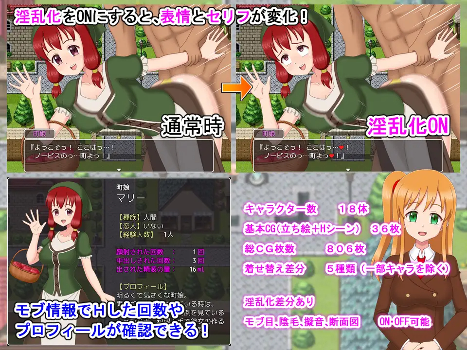 RPG/机翻 丨 ようこそ!NPCの町へ!2  【20230626】 游戏截图 3