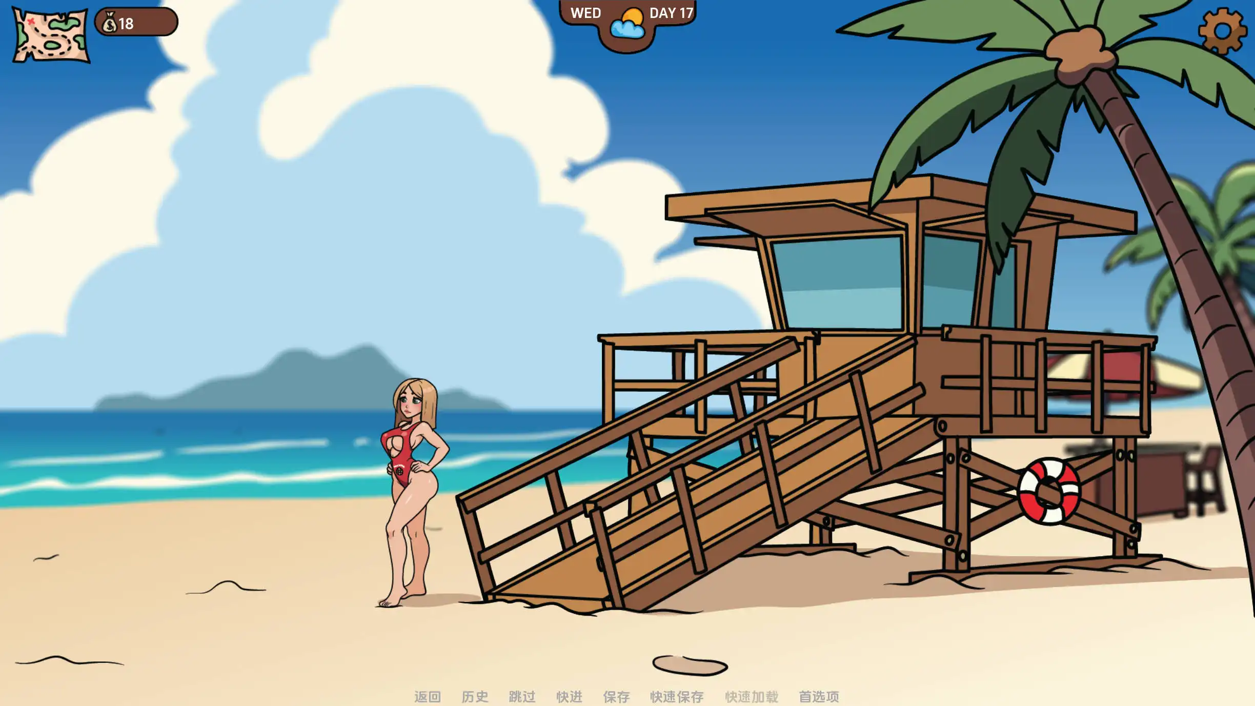 欧美SLG/汉化/动态丨桃色沙湾/Peachy Sands Bay v0.1.0【20240602】 游戏截图 3