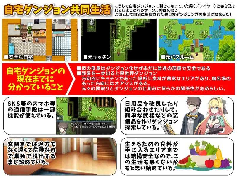 SLG/汉化丨自宅が突然ダンジョン!当然俺は自室で引きこもりです AI汉化版【20250115】 游戏截图 5