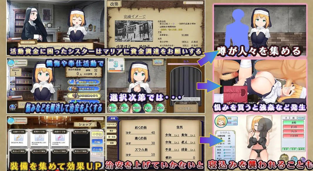 RPG/汉化丨 あなたの街のご奉仕ロリ巨乳シスター v1.1.2(v5) AI汉化 【20240830】 游戏截图 5