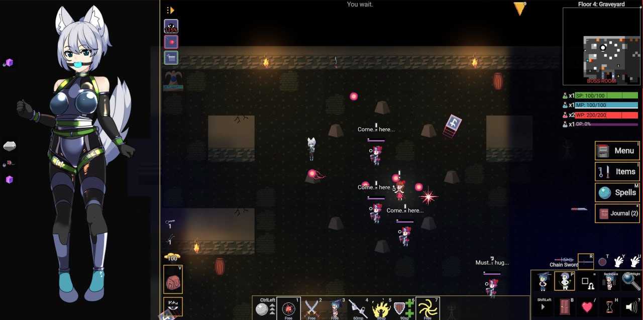 RPG/官中/步兵丨变态的地牢/Kinky Dungeon Ver5.4.3 官方中文版【20250115】 游戏截图 2