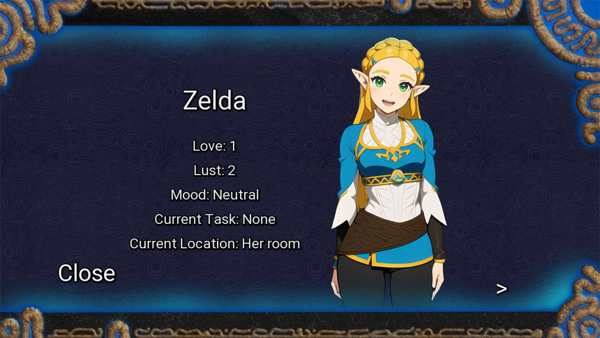 日系SLG汉化丨海拉鲁之恋 Love in Hyrule v0.6.0【20231022】 游戏截图 4