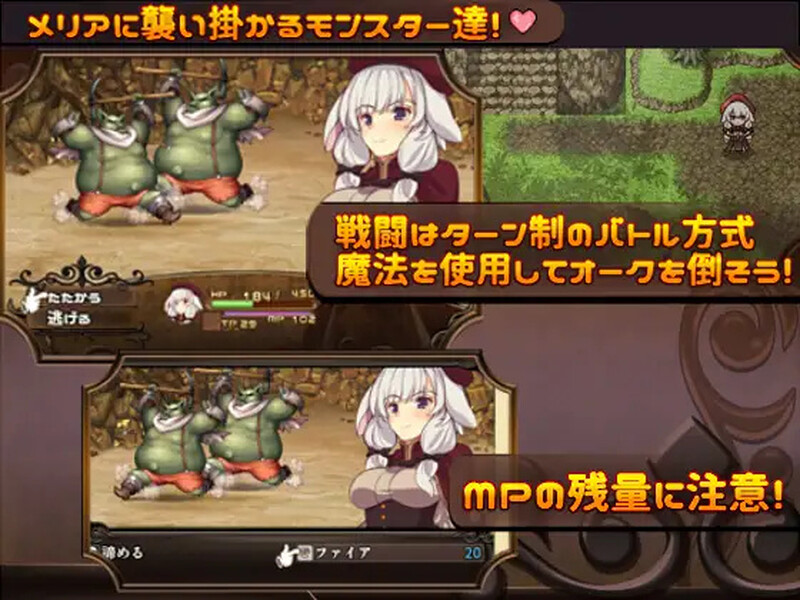 回合RPG/战斗H/触手羞辱丨梅里娅与恶鬼之岛(メリアと悪鬼の島)Build.7813697 STEAM官中【20241015】 游戏截图 6