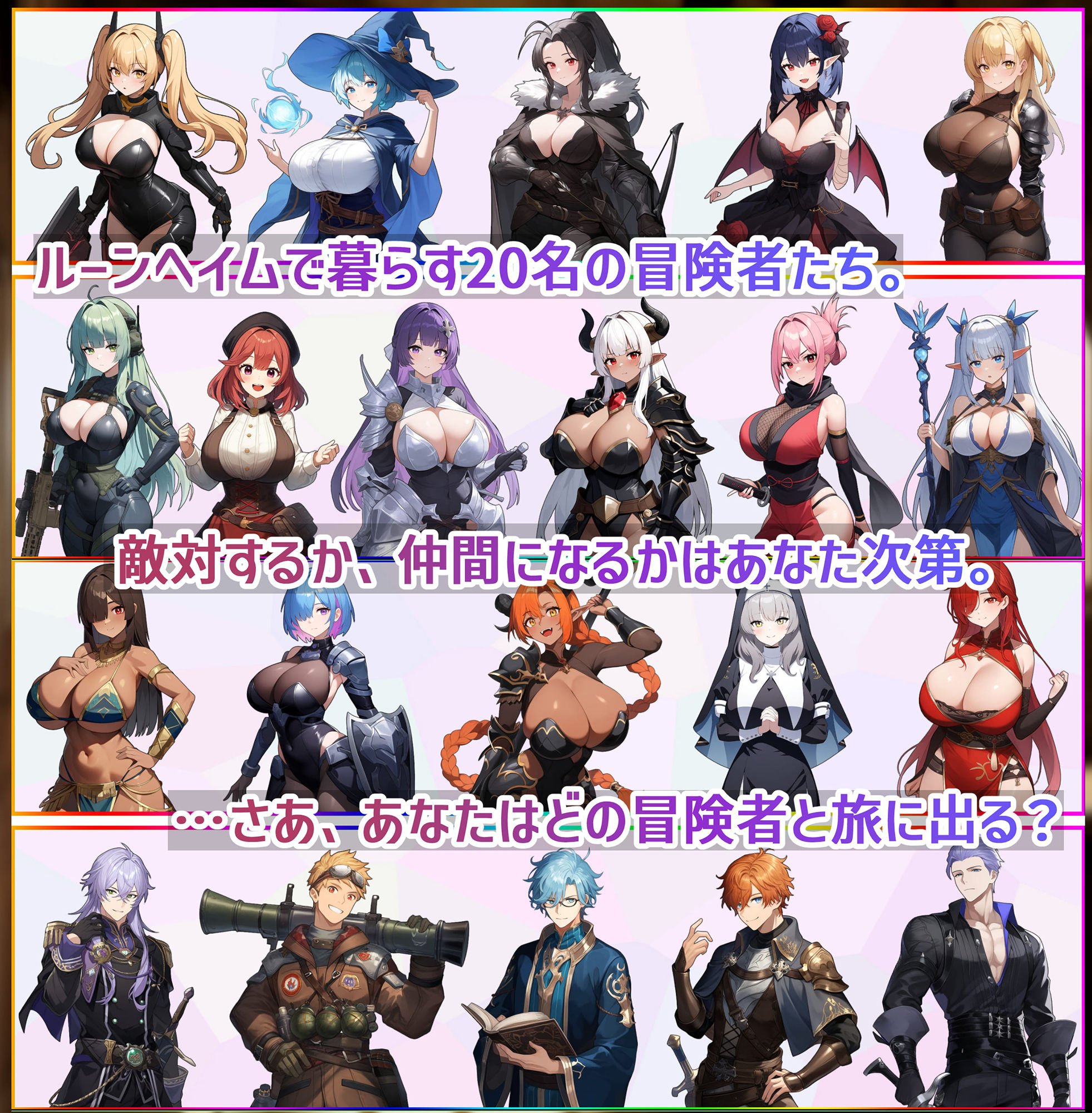 RPG/AI汉化丨 魔道士的地牢与不眠之都 Ver1.2.2 鲁纳海姆 ダンジョンディザイア 眠らない街ルーンヘイム 【20241021】 游戏截图 6