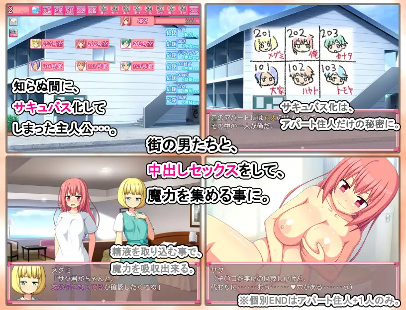 RPG/新作/机翻丨多角色攻略 性转魅魔 /性転換サキュバス【20230805】 游戏截图 2