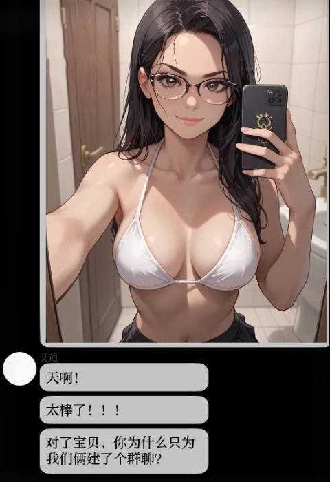 SLG/汉化/PC+安卓丨 NTR聊天组/NTR Chat Group Ch.2.0 AI汉化 【20250209】 游戏截图 2