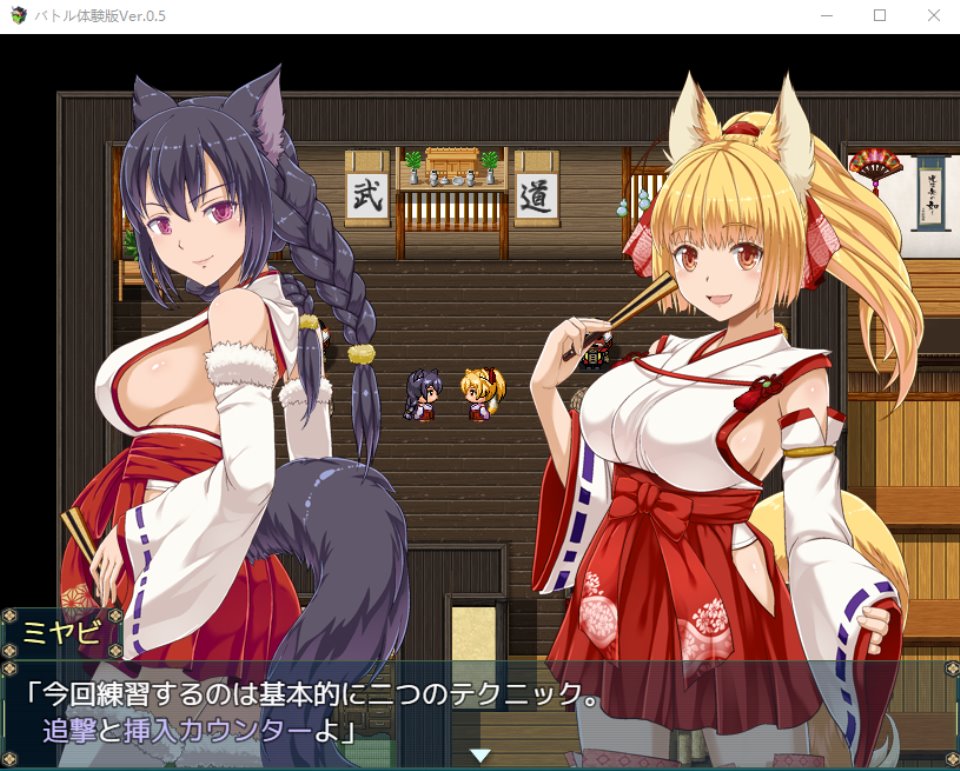 RPG/机翻/有动画丨花葬巫女 サクヤ_バトル Ver1.5 体験版【20240503】 游戏截图 5