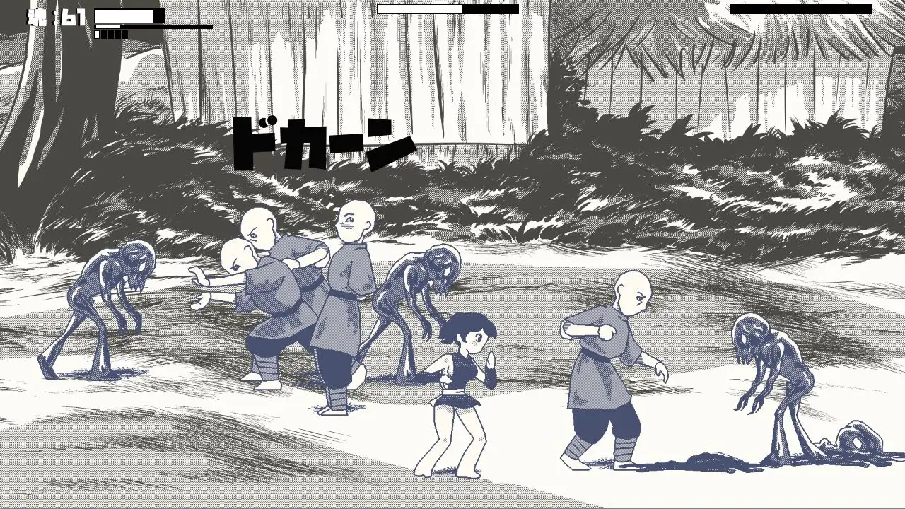 成仏させ子ろろろろろ 漫画风格卷轴动作格斗【20221230】 游戏截图 3