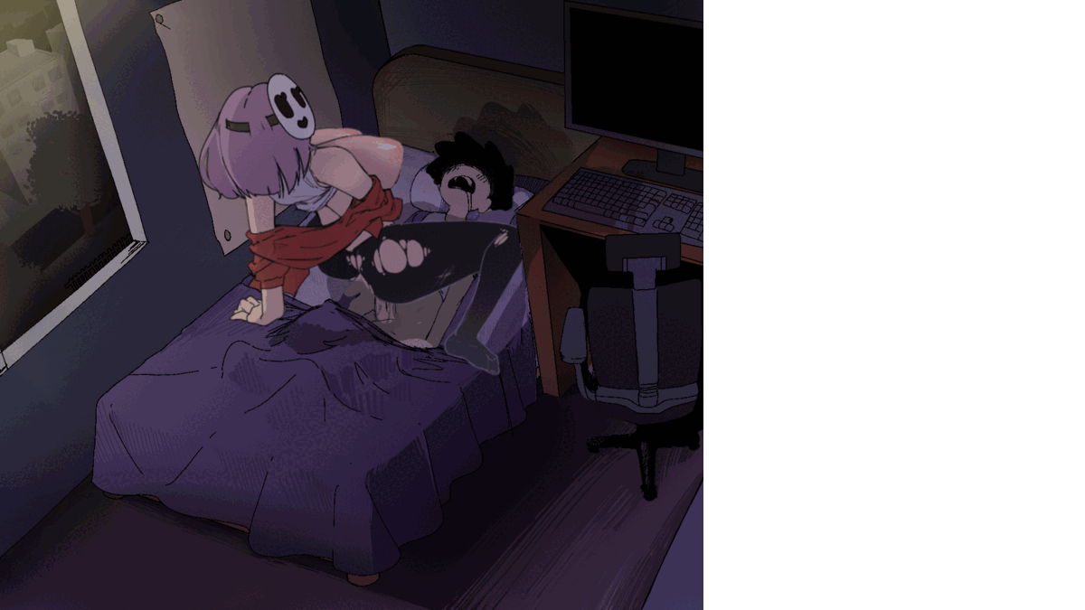 SLG/更新/机翻/动态无码丨AlArm V0.4 夜里躲避继母的强奸与女友手机聊天 【20230913】 游戏截图 3