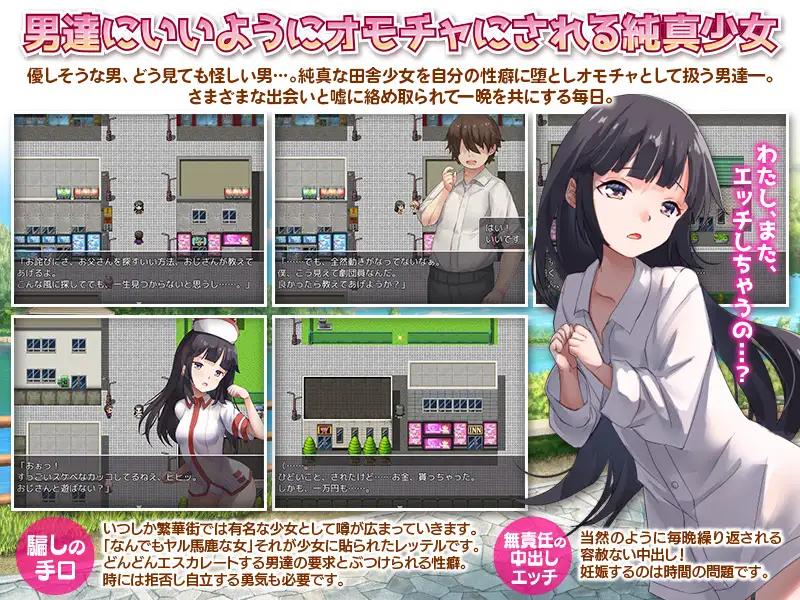 RPG/机翻丨离家出走被骗的少女 /家出娘 性を貪られた3ヶ月路上生活【20230913】 游戏截图 2