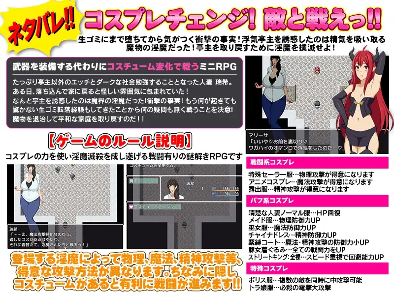 日系RPGAIGPT汉化丨悲報-堕ちた人妻 生ゴミとして扱われる 堕落的已婚妇女1.0 XY版【20240329】 游戏截图 5
