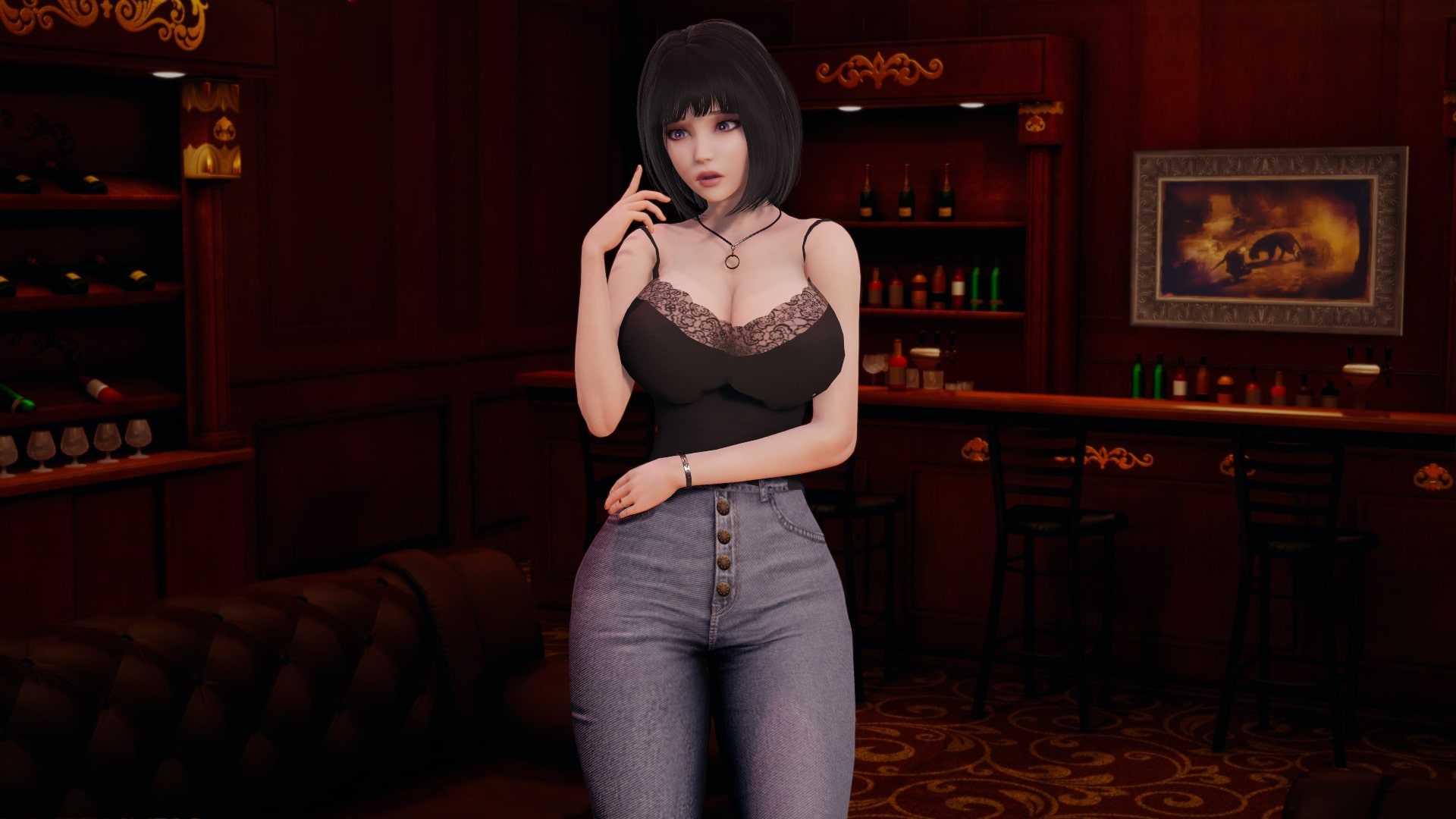 国风SLG/汉化/动态丨天鹅兔子Velvet Bunnies  v0.1【20240613】 游戏截图 7