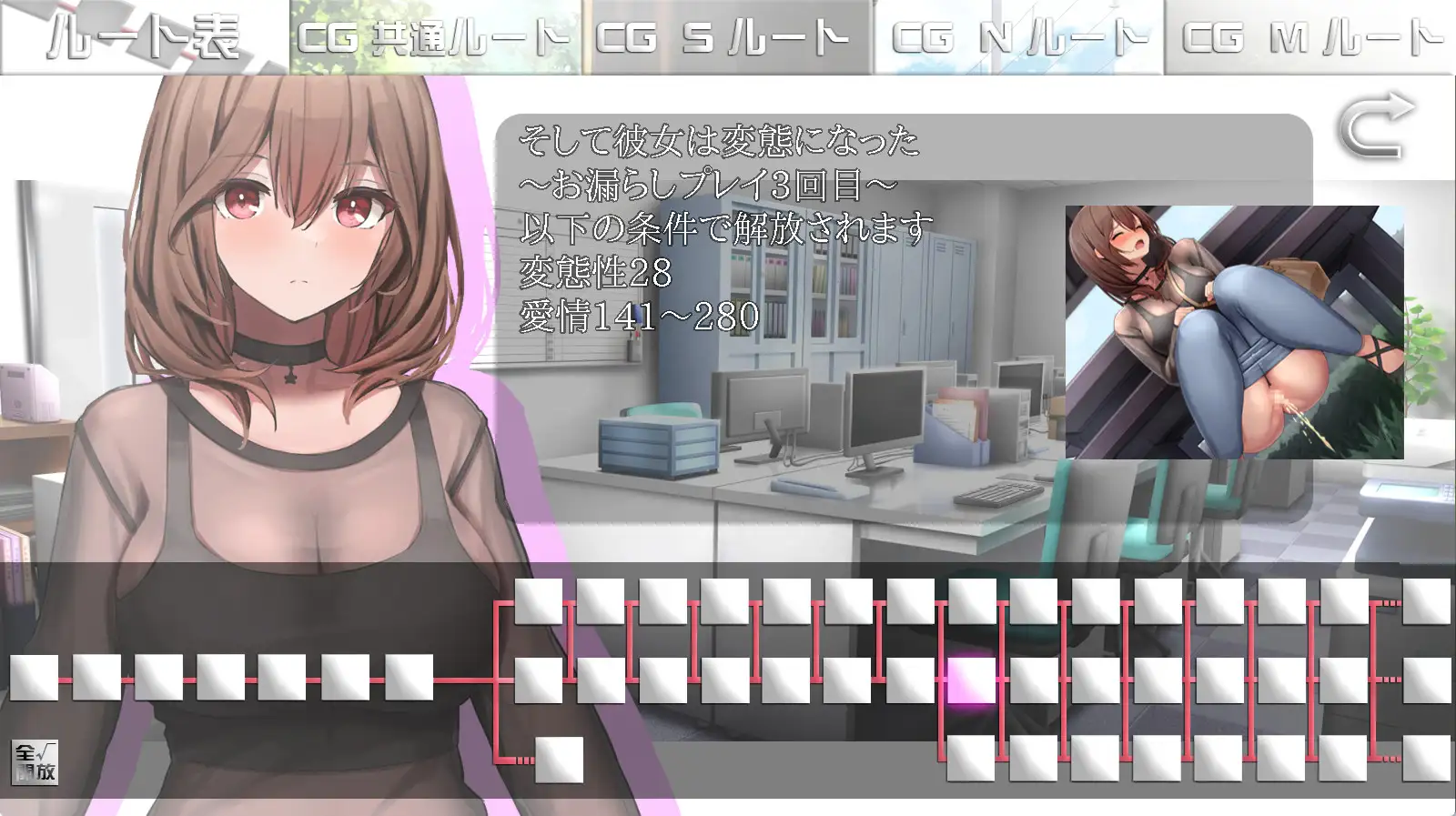 SLG/AI智能翻译/新作丨マル秘 冴えない上司育成の全記録【20240410】 游戏截图 1