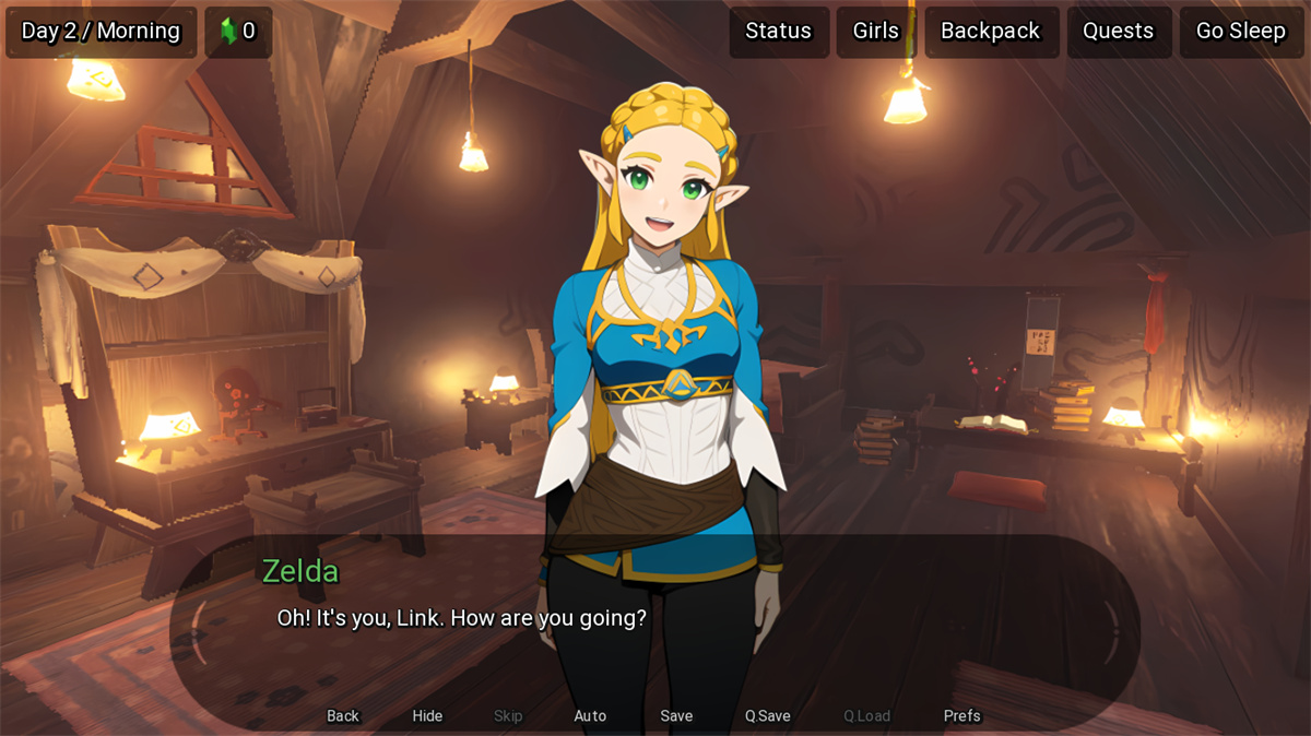 日系SLG汉化丨海拉鲁之恋 Love in Hyrule v0.6.0【20231022】 游戏截图 3