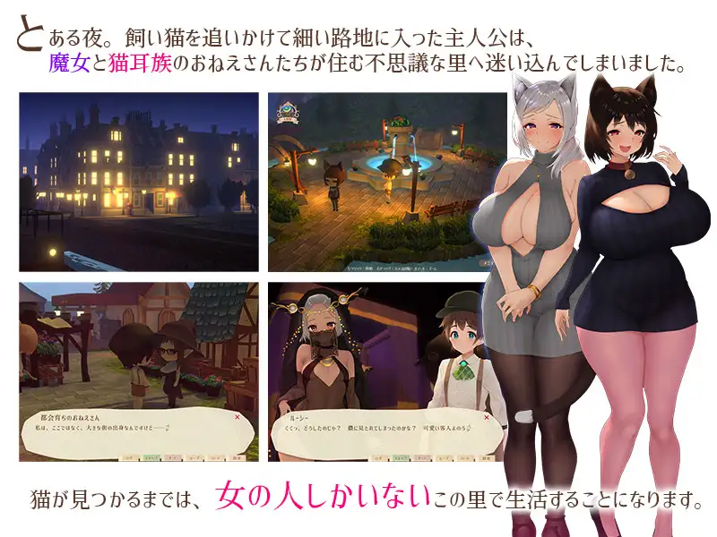 [RJ320259][ディーゼルマイン]魔女と猫の隠れ里【PC0901】 游戏截图 1