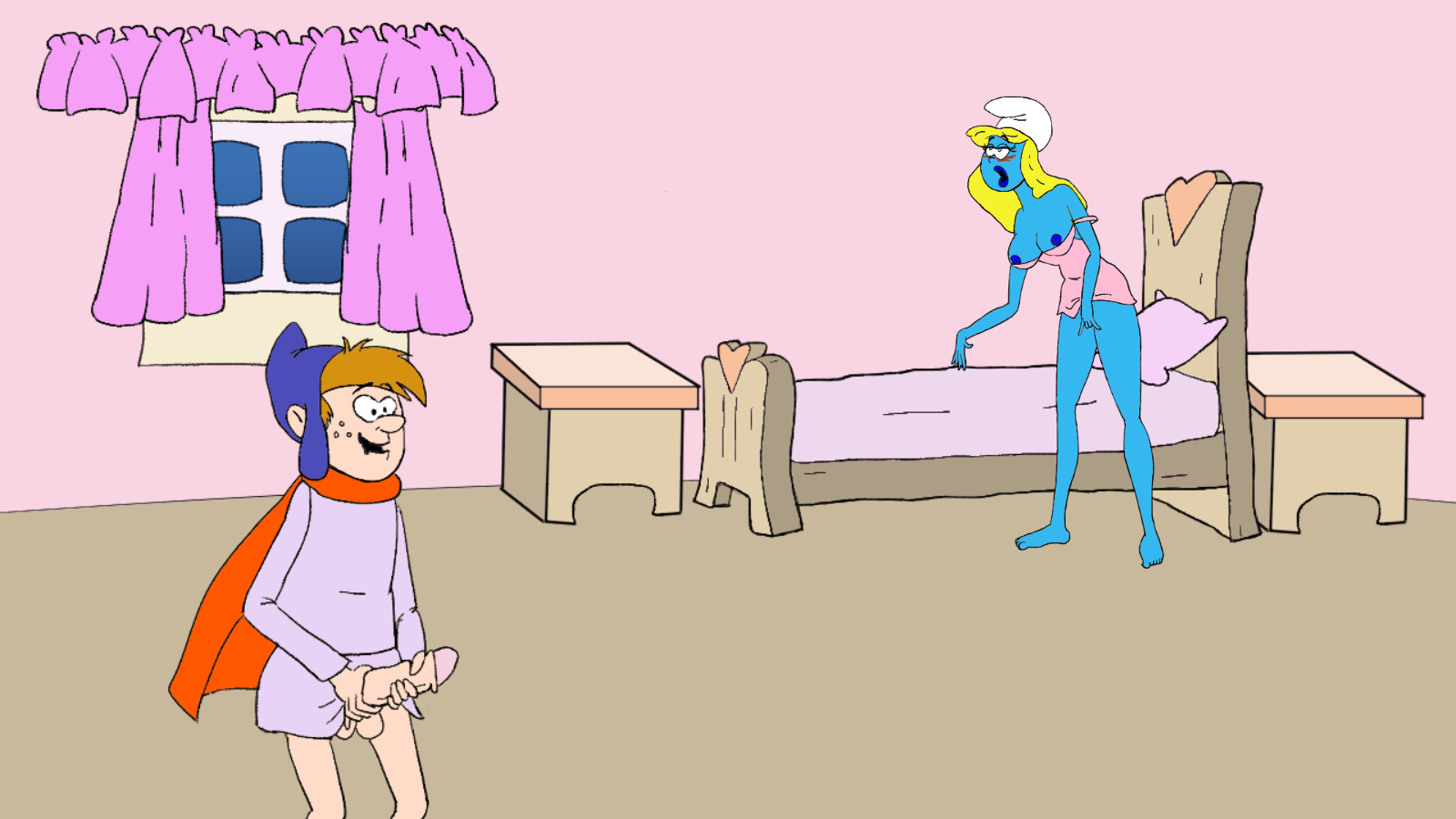 欧美SLG汉化动态丨蓝精灵 Smurfing the Smurfettes  v0.18【20240129】 游戏截图 2