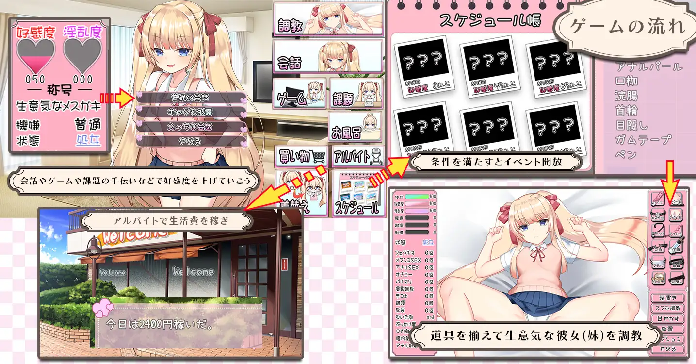 SLG/机翻/新作丨メスガキちゃんと夏休み V2 【20231112】 游戏截图 7