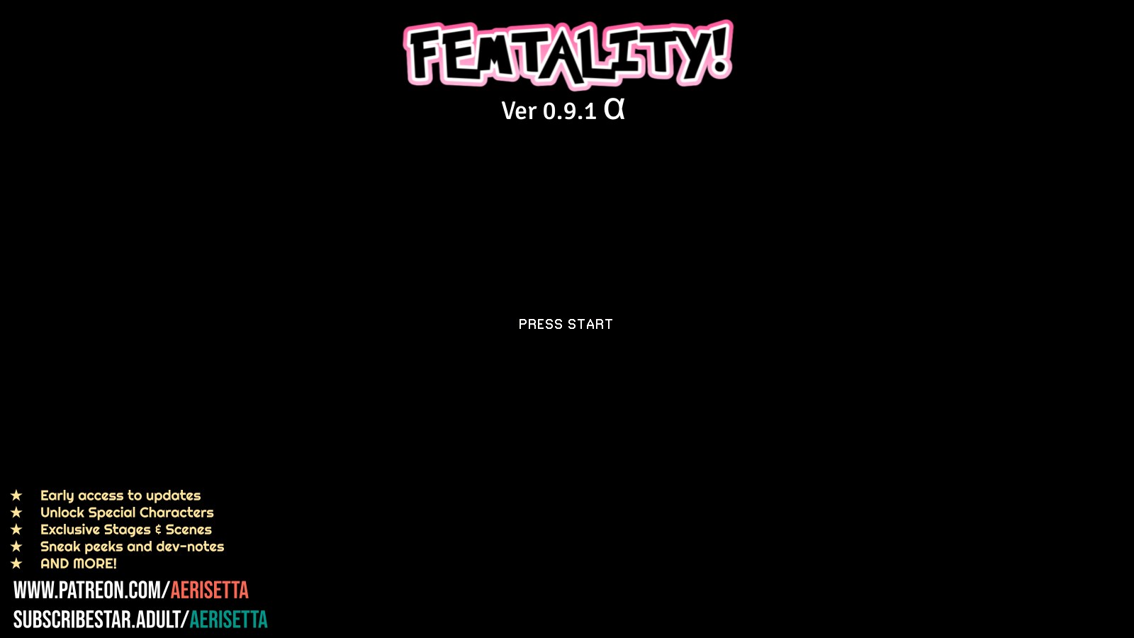 ACT/更新/无码/有动画 | FEMTALITY Ver.0.10.0α 横板动作清关 【20230513】 游戏截图 1