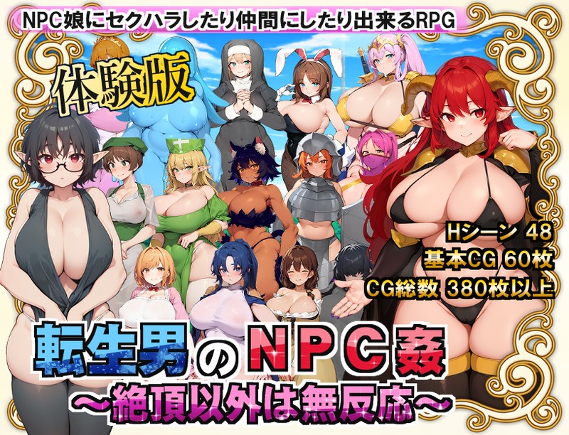 RPG/机翻/新作丨転生男のNPC姦 〜絶頂以外は無反応〜 Ver1.0.1【20240129】 游戏截图 4