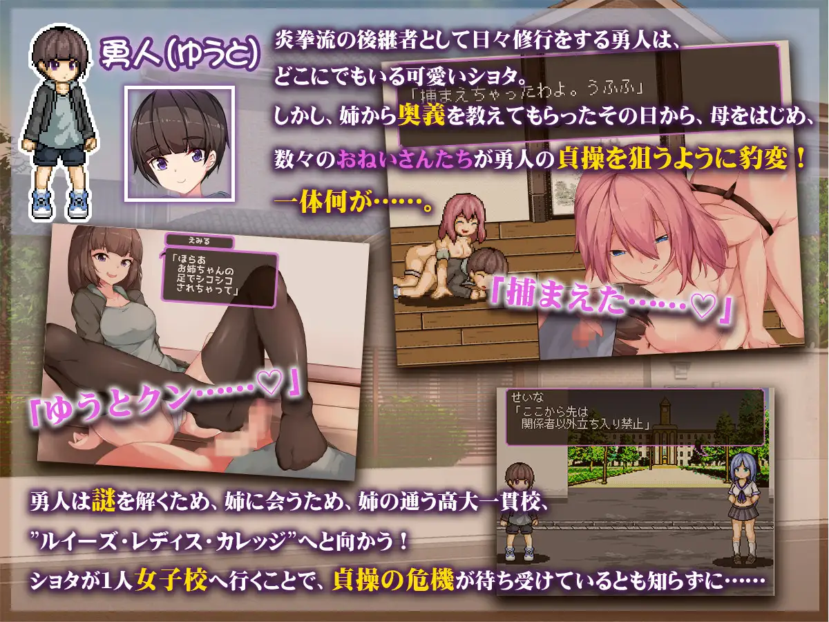 ACT/机翻汉化丨 正太控之战!~我的贞操正被觊觎~ ショタコンファイト! ~ぼくの貞操が狙われている~ 【20241225】 游戏截图 2