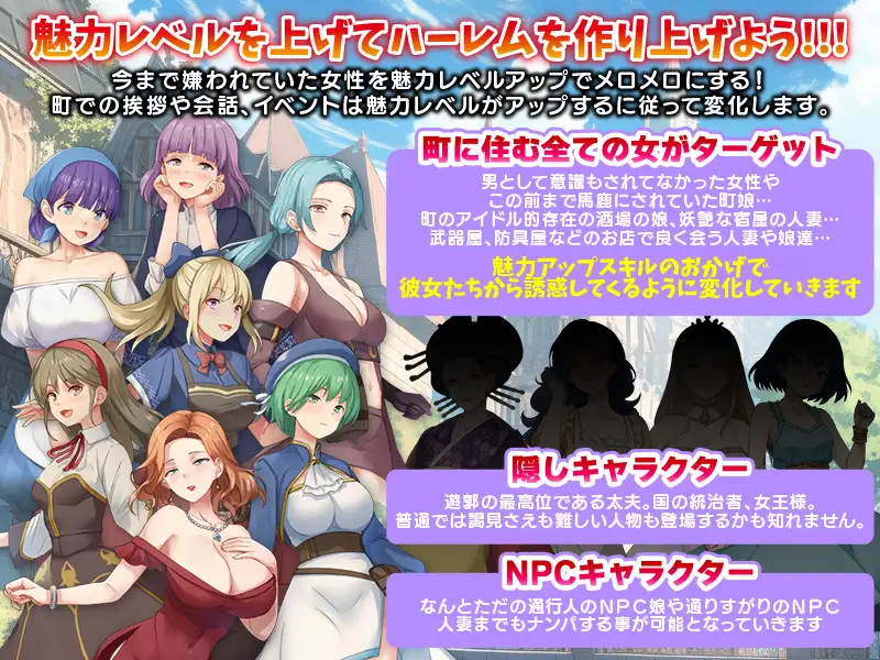 RPG/AI汉化丨 只有我的魅力值在提升这件事 俺だけが魅力レベルが上がる件 【20241027】 游戏截图 1