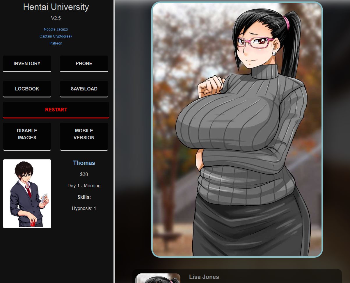 2D欧美HTML动态浏览器翻译中文丨无尽大学 Hentai University  v31【20240216】 游戏截图 4