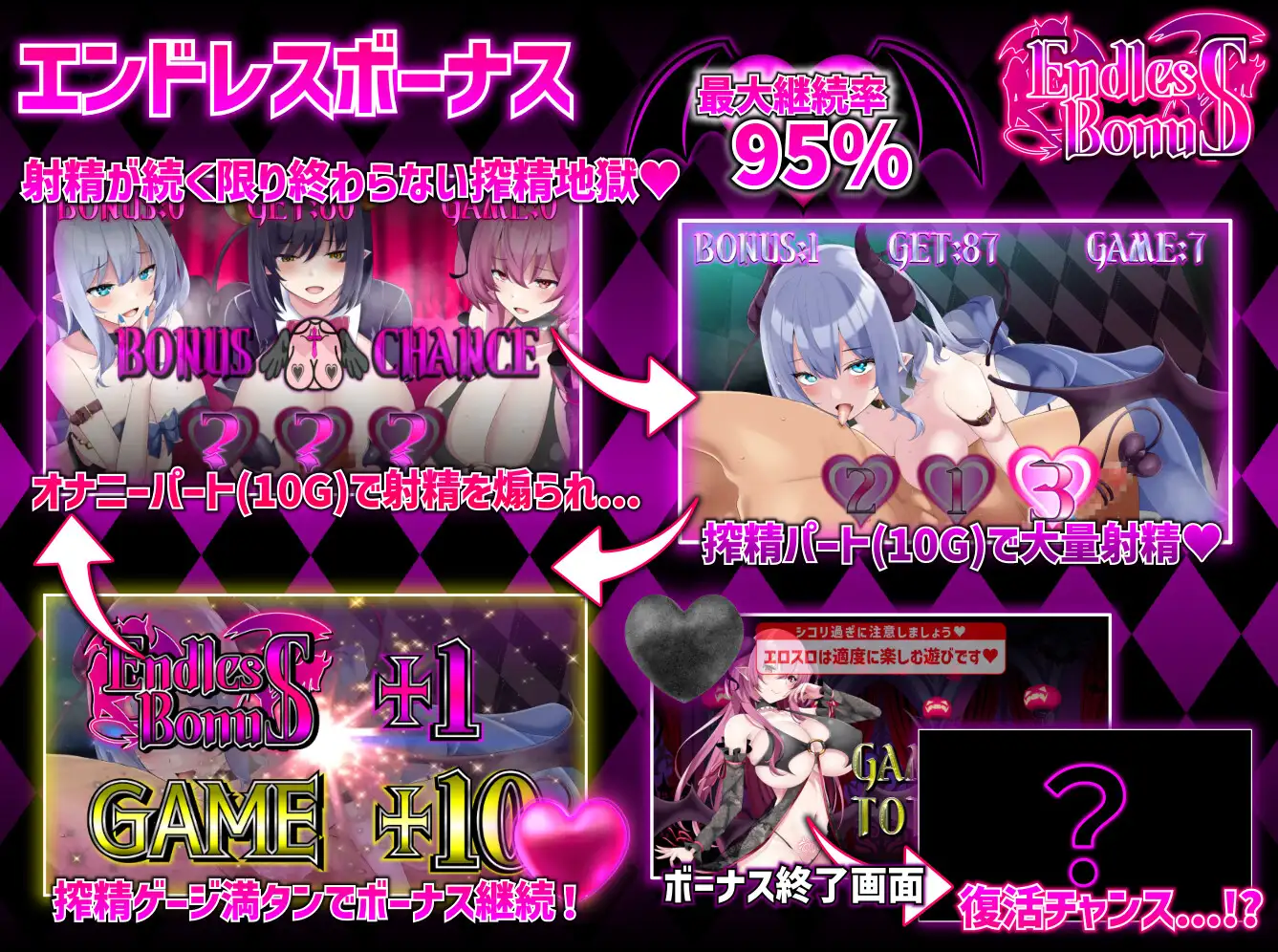 精品SLG/CV/动态丨魅魔赌场 - 魅魔娼妓城堡/サキュバスカジノ～淫魔城サキュバス～  V1.09 【20250404】_1 游戏截图 6