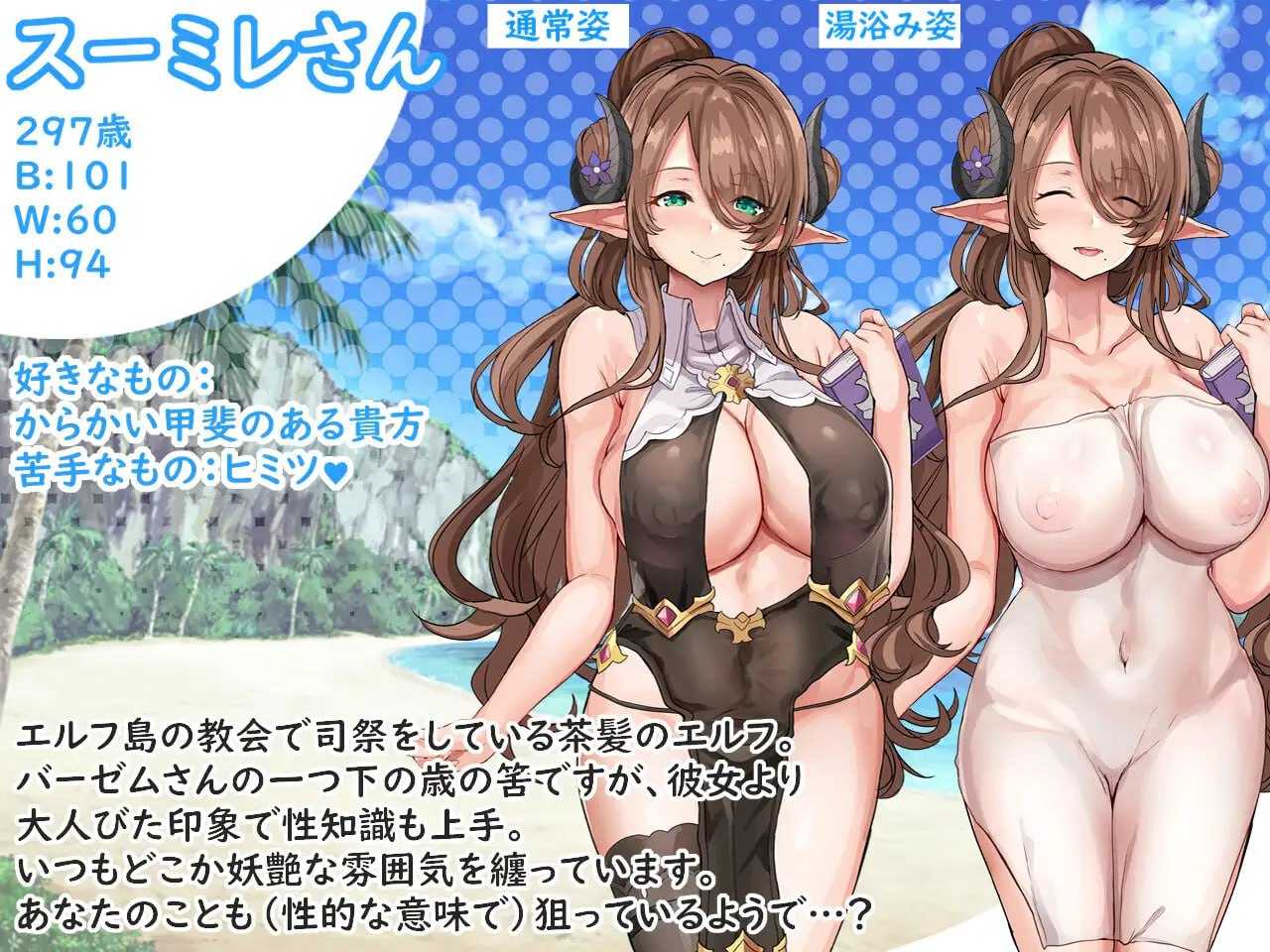 ADV/云翻汉化版丨欢迎来到精灵岛!推荐生孩子3天2夜的旅行~/エルフ島へようこそ!～子作り推奨2泊3日の旅～ 【20240523】 游戏截图 2