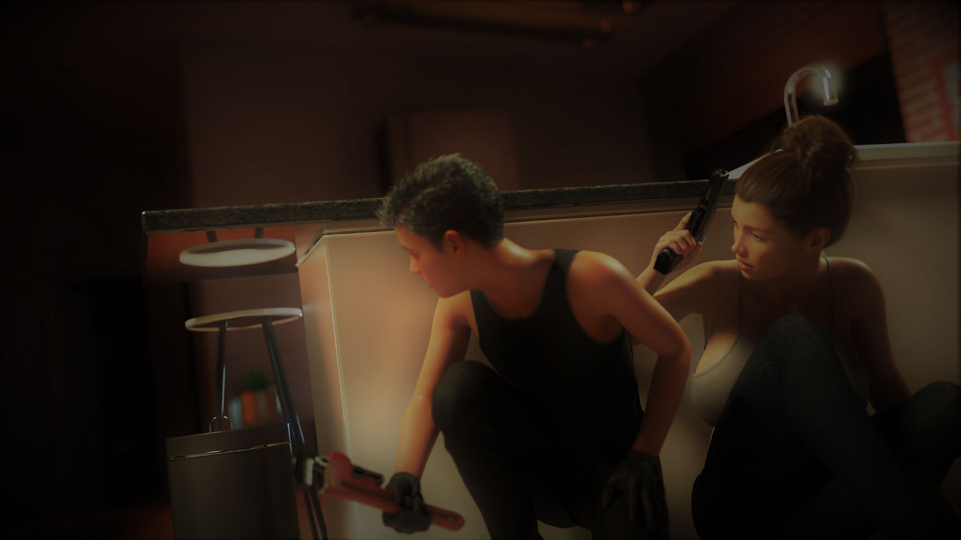 【欧美SLG汉化动态】QPrey： 逃离湖景 QPrey Escape from Lake Thing v1.1 游戏截图 1