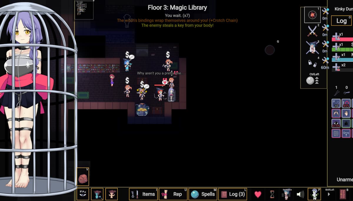 RPG/官中/更新丨变态的地牢/Kinky Dungeon Ver5.3.39 官方中文版【20241107】 游戏截图 8