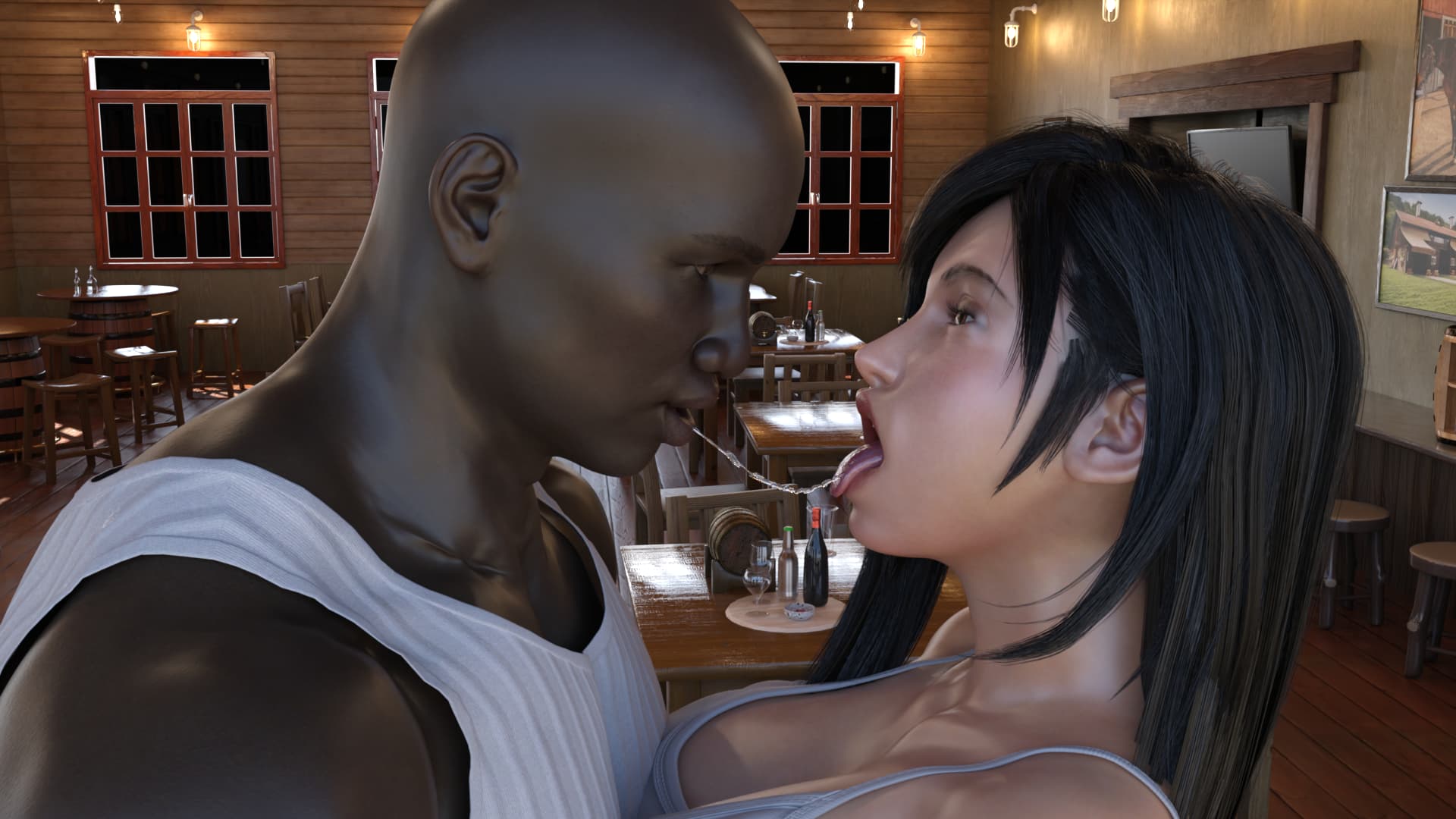 亚洲风SLG/媚黑/NTR/更新丨 蒂法的黑暗天堂 Tifa Dark Heaven V0.6 汉化版 【20241106】 游戏截图 5