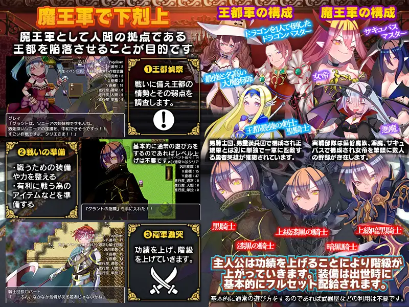 RPG/机翻/新作丨聖騎士試験に落ちたので魔王軍の黒騎士試験を受けました/1.3G/【20240109】 游戏截图 3