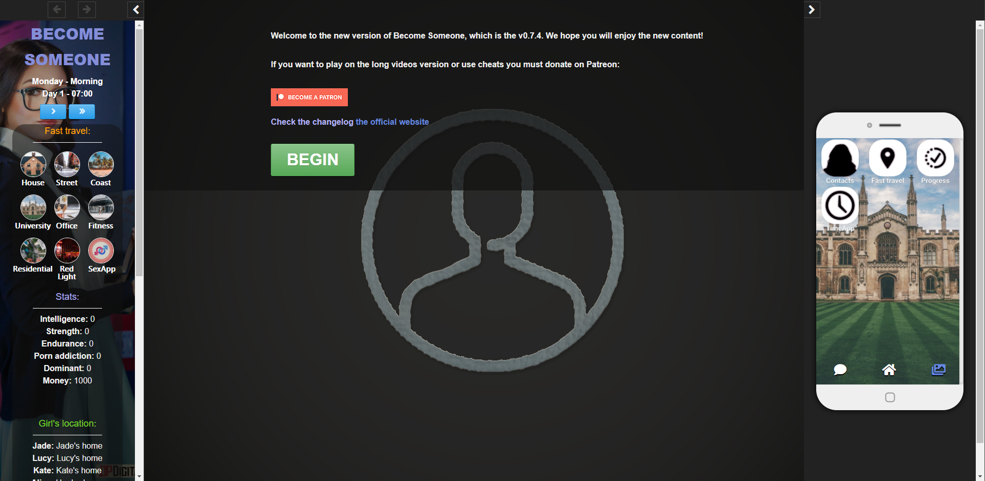 现实真人HTML浏览器汉化丨成为某人 Become Someone v1.32 【20231225】 游戏截图 3