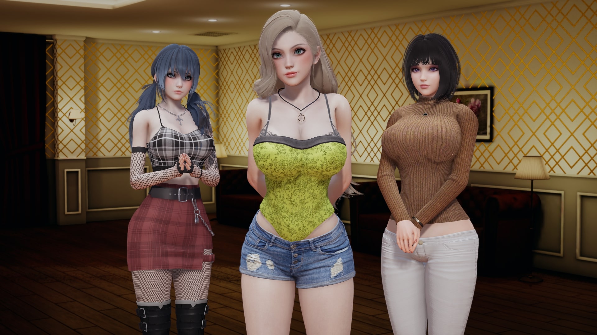 国风SLG/汉化/动态丨天鹅兔子Velvet Bunnies  v0.1【20240613】 游戏截图 8