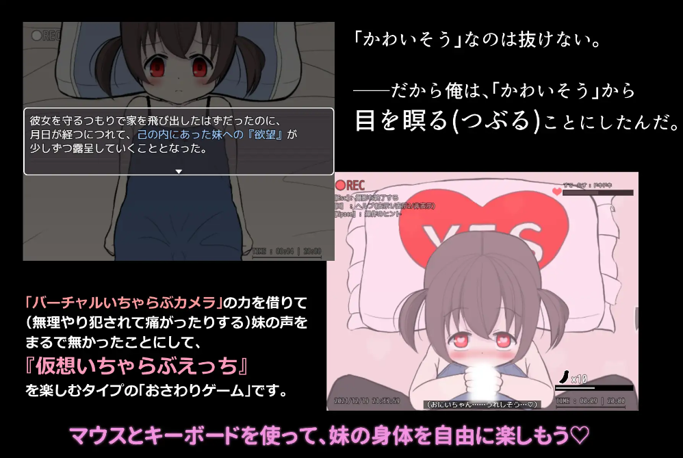 神奇的摄影机~侵犯妹妹 云翻汉化版 （仮想いちゃらぶ【20230315】 游戏截图 3